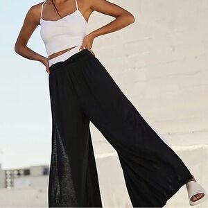 Free People FP Movement Hot Shot Slit Wide-Legged Pants